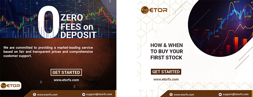 Etor zero fees on deposit Facebook banner