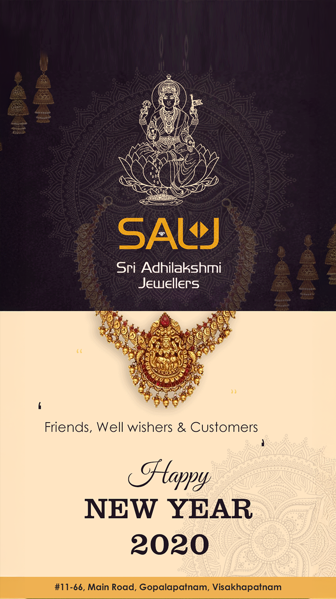 SriAdlakshmi jewelry Instagram poster